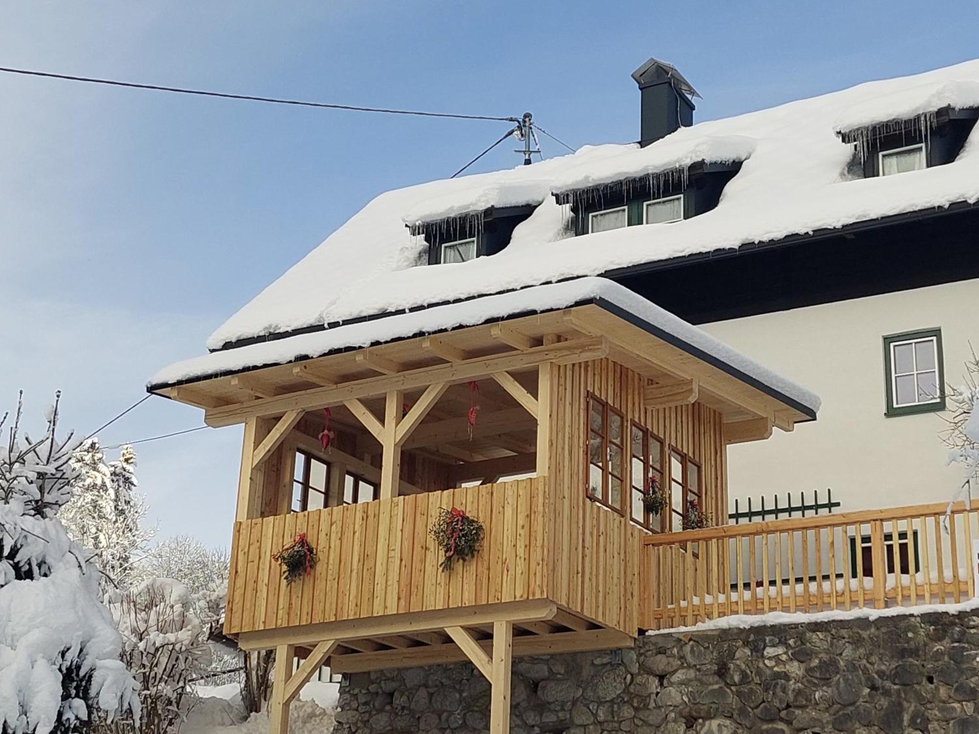 Ferienwohnung Haus Enzian Hinterstoder Exterior foto