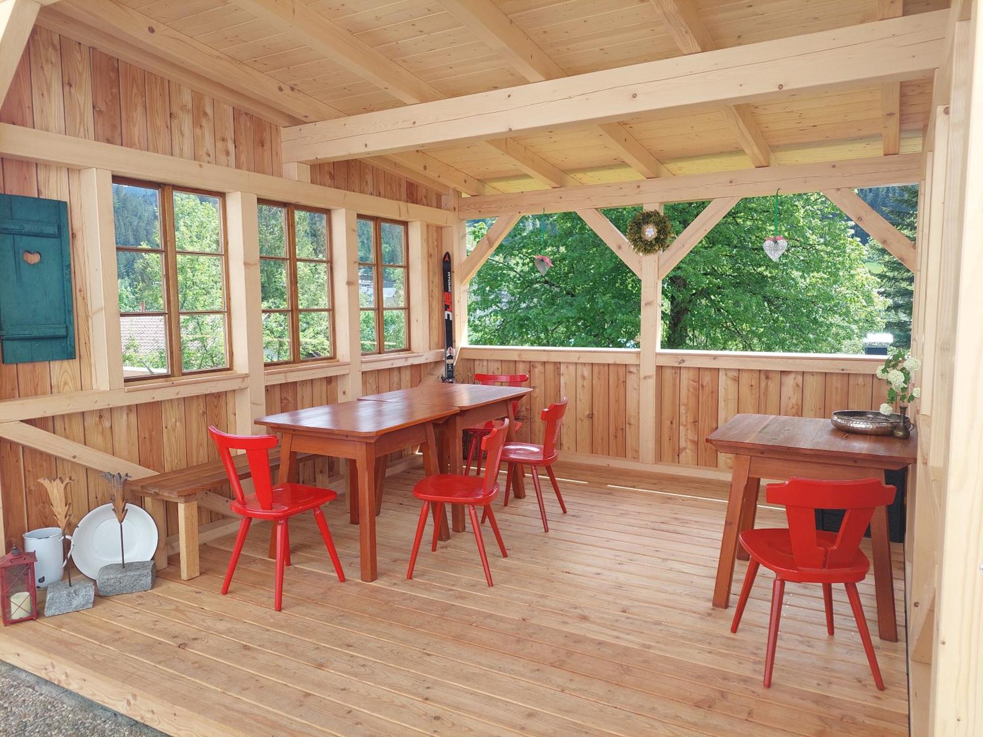 Ferienwohnung Haus Enzian Hinterstoder Exterior foto