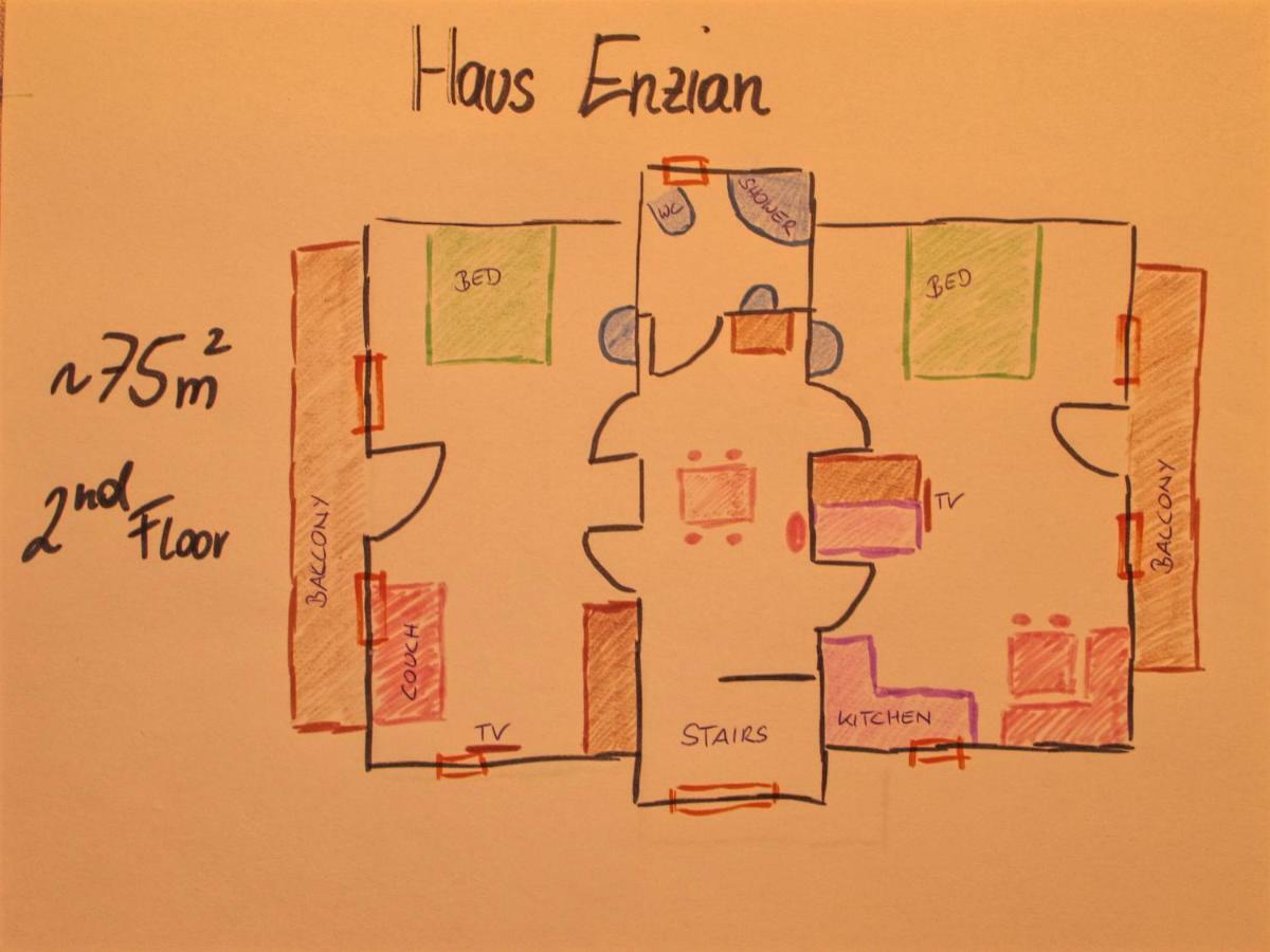 Ferienwohnung Haus Enzian Hinterstoder Exterior foto